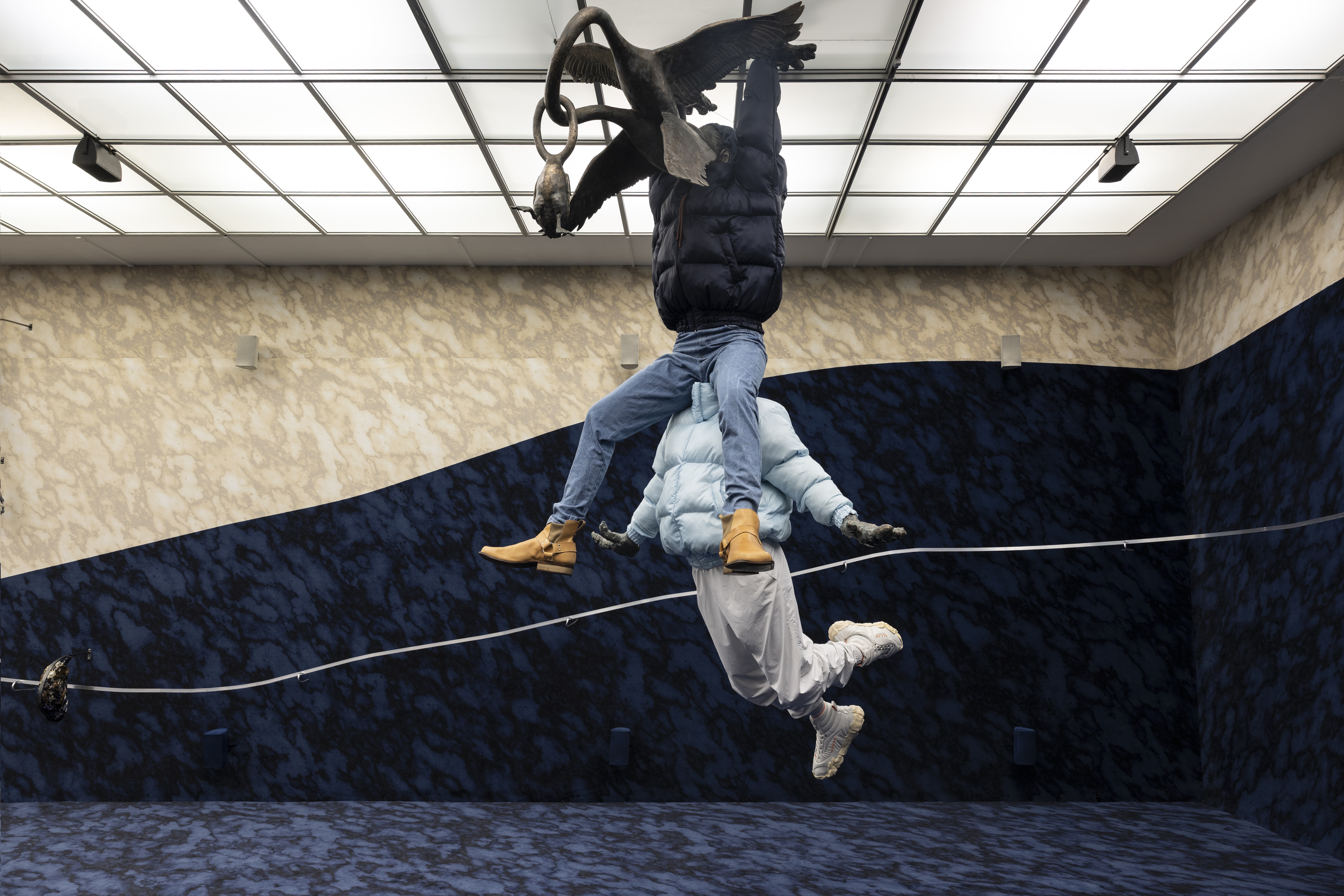 Tori Wrånes, Bergen International Festival exhibition 2025, »Moon Bag«. © Thor Brødreskift / Bergen Kunsthall