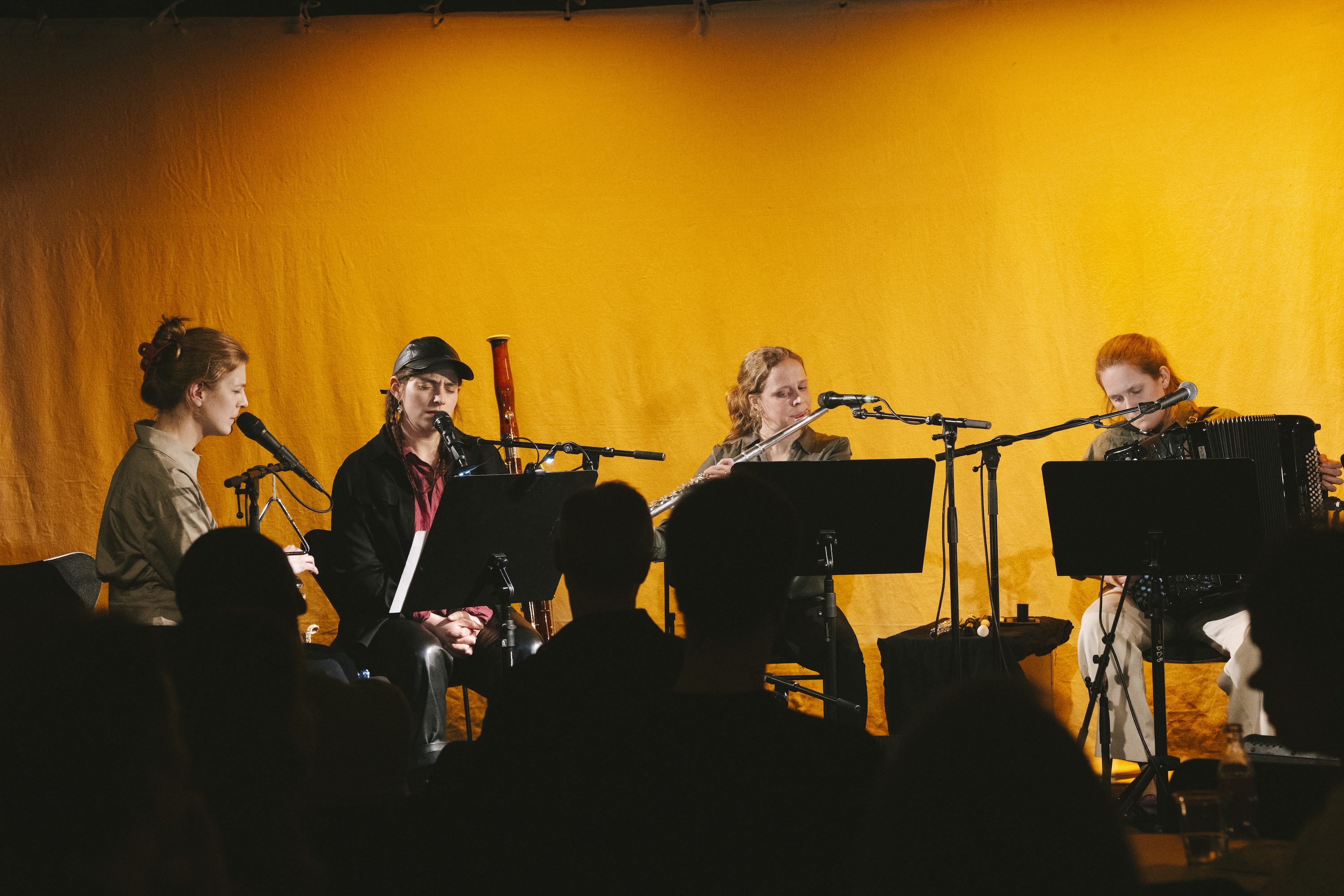 Den norske kvartet Tøyen Fil og Klafferi på Sardinen USF. © Miriam Levi