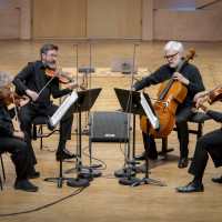 Festivalens officielle hovednavn var den berømte Arditti Quartet. ©