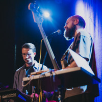 The Cracow duo Surreal Voyagers – Aleksander Wnuk and Michał Lazar – at the concert space Pardon, To Tu. © Grzesiek Mart