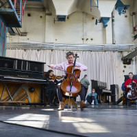 Maya Dunietz & Solistenensemble Kaleidoskop: »Chilling Mamoths«, Beim BAST. © David Häuser