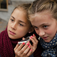 Billede fra workhop på Tove Ditlevsens skole, København afholdt i relation til 'I danske komponisters værksteder'.  - Foto: Hans Bach