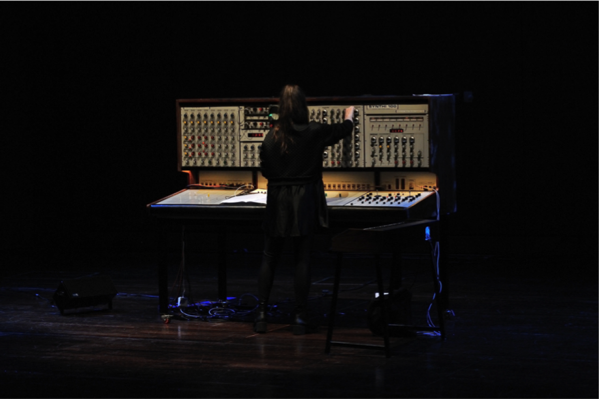 Photo: Freddie F. - Lisa Stenberg, concert, KSYME-CMRC, EMS and Fylkingen: Electronic Music from Greece and Sweden, Megaron, The Athens Concert Hall
