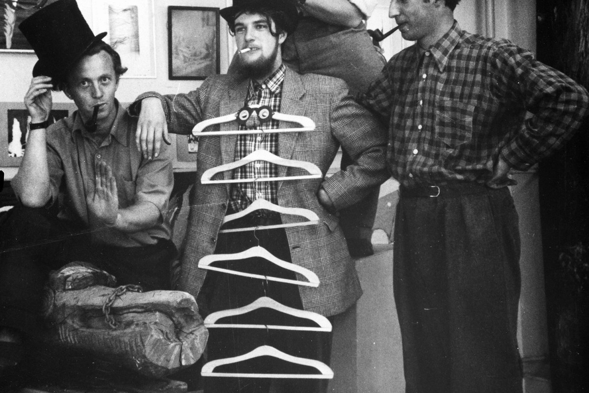 © Linien II i 1947_fra venstre Ib Geertsen_Richard Winther_Bamse Kragh-Jacobsen øverst_Niels Macholm_Foto Vittus Nielsen Ritzau Scanpix.jpg