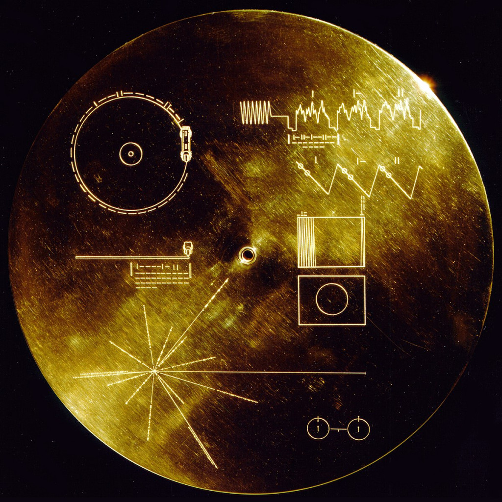 Cover til The Sounds of Earth Record. ©  Wikimedia Commons