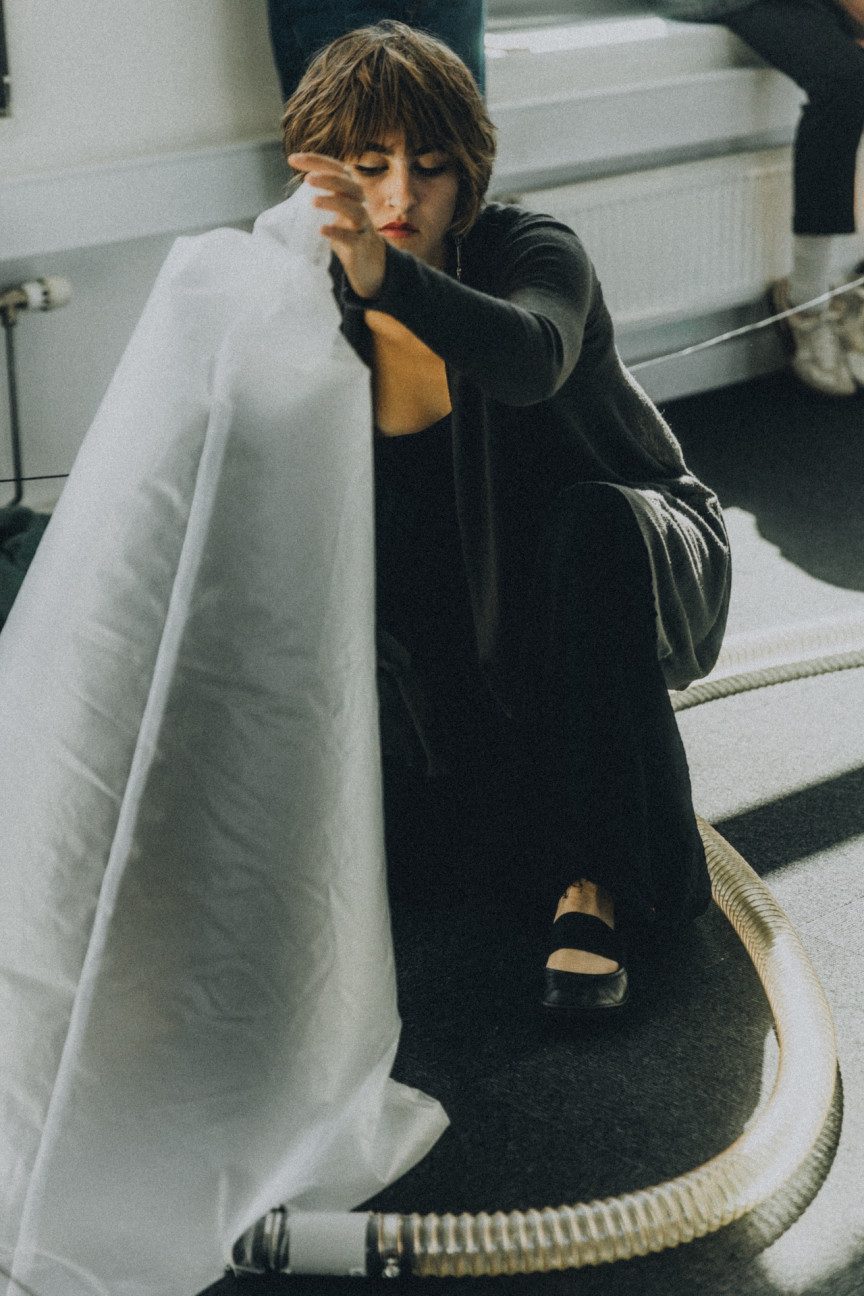 Den belgiske lydkunstner Anouk Kellner. © Katarzyna Kmiecik