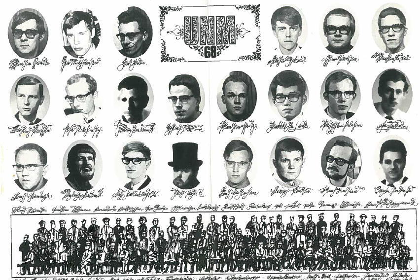 Deltagerne ved UNM 1968 i Århus. © UNM